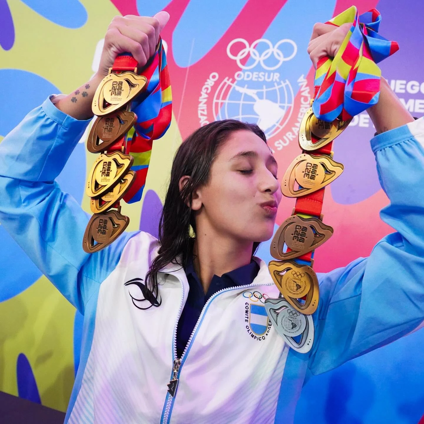 Agustina Hein rompió el récord de mayor cantidad de medallas doradas en la historia de los Juegos Sudamericanos Juveniles
