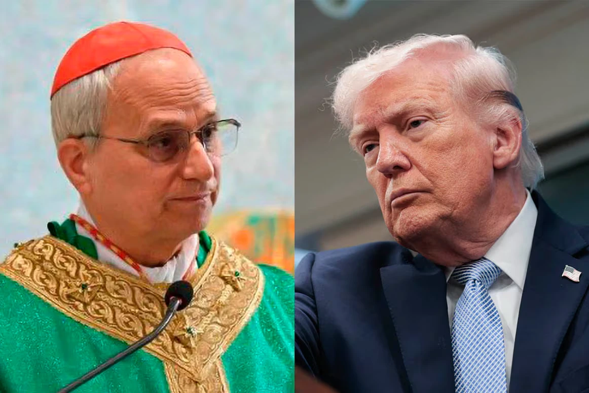 Donald Trump and Pope Leo XIV