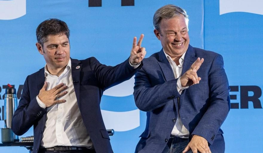 Axel Kicillof with Mariano Cascallares