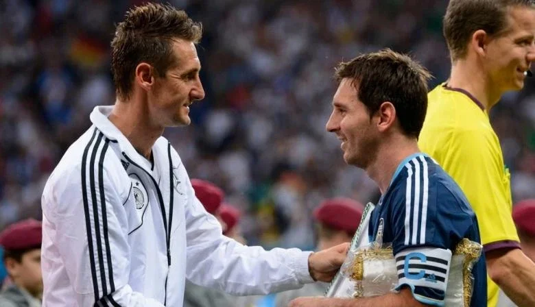 Messi matched Klose's goal record