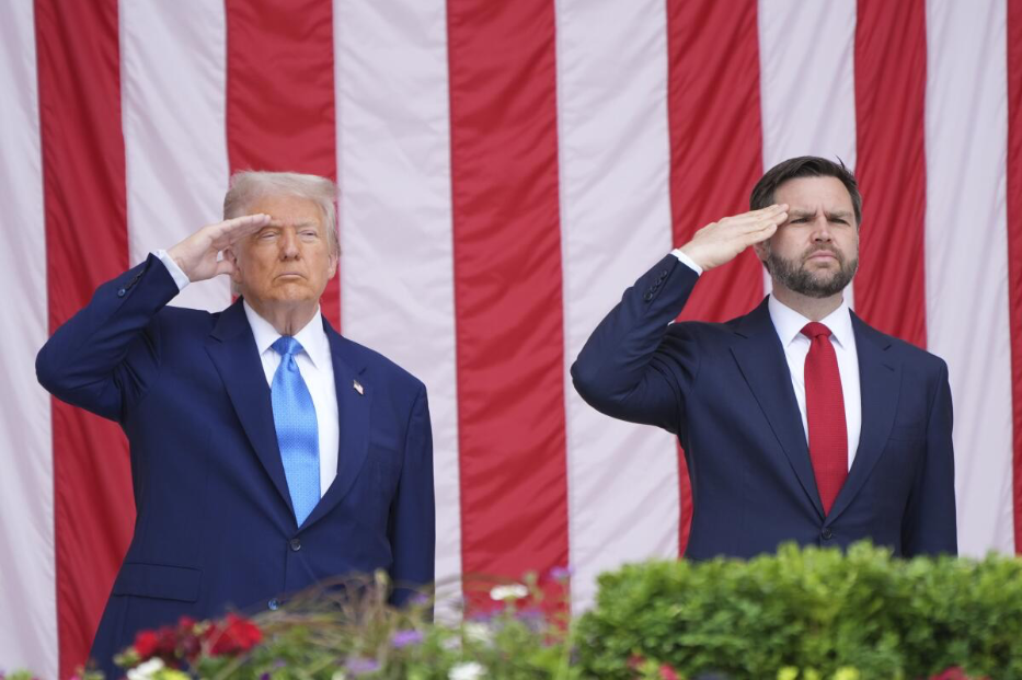 Trump led the Memorial Day ceremony in Arlington and paid tribute to the heroes of the war against Iran.