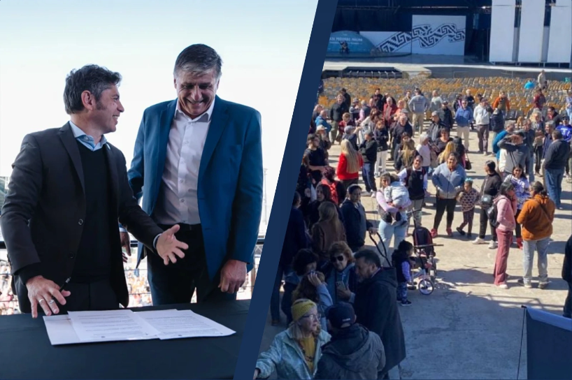 Kicillof dio vergüenza en Cosquín ante una plaza Próspero Molina semivacía