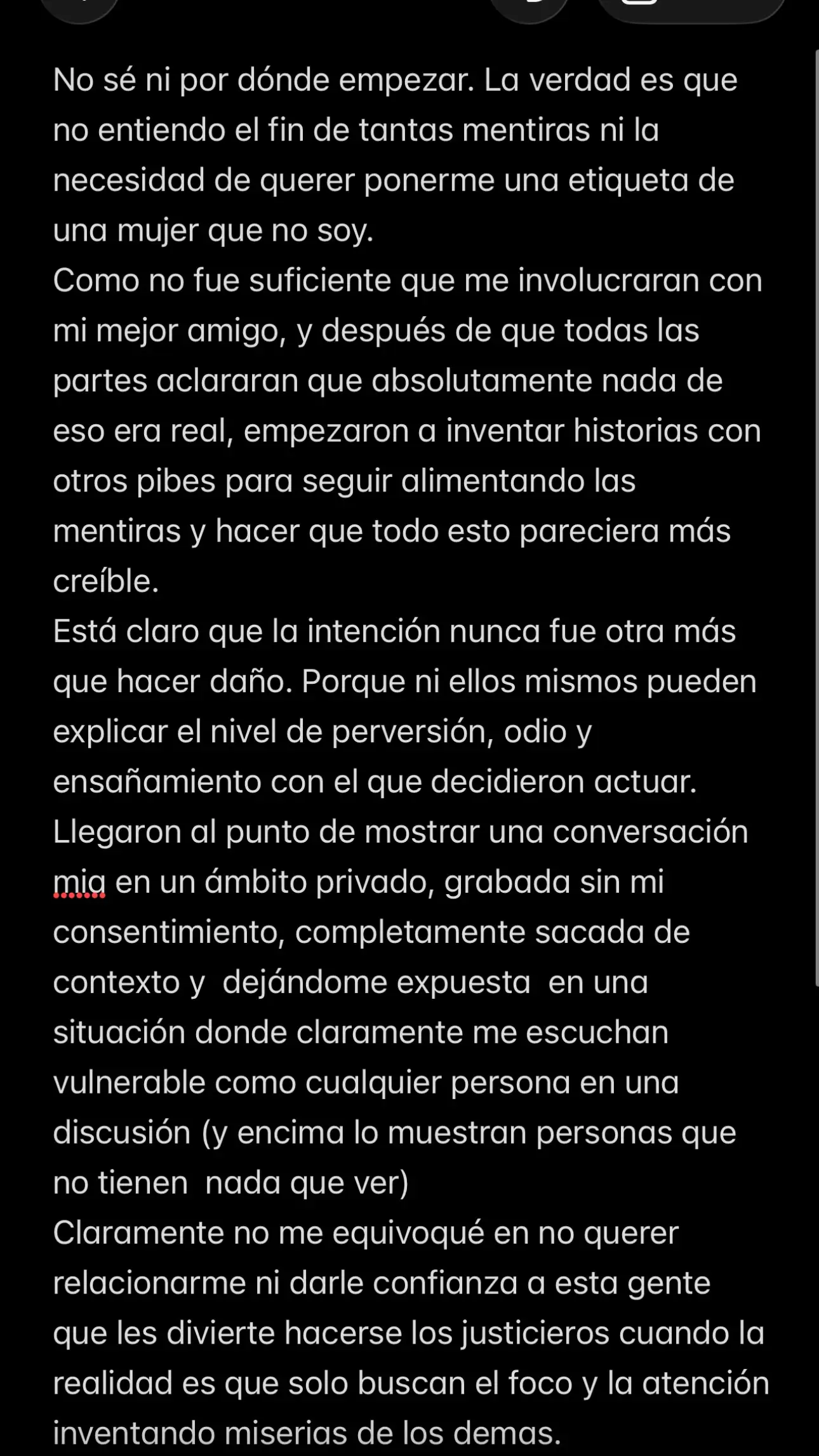Comunicado de Tuli