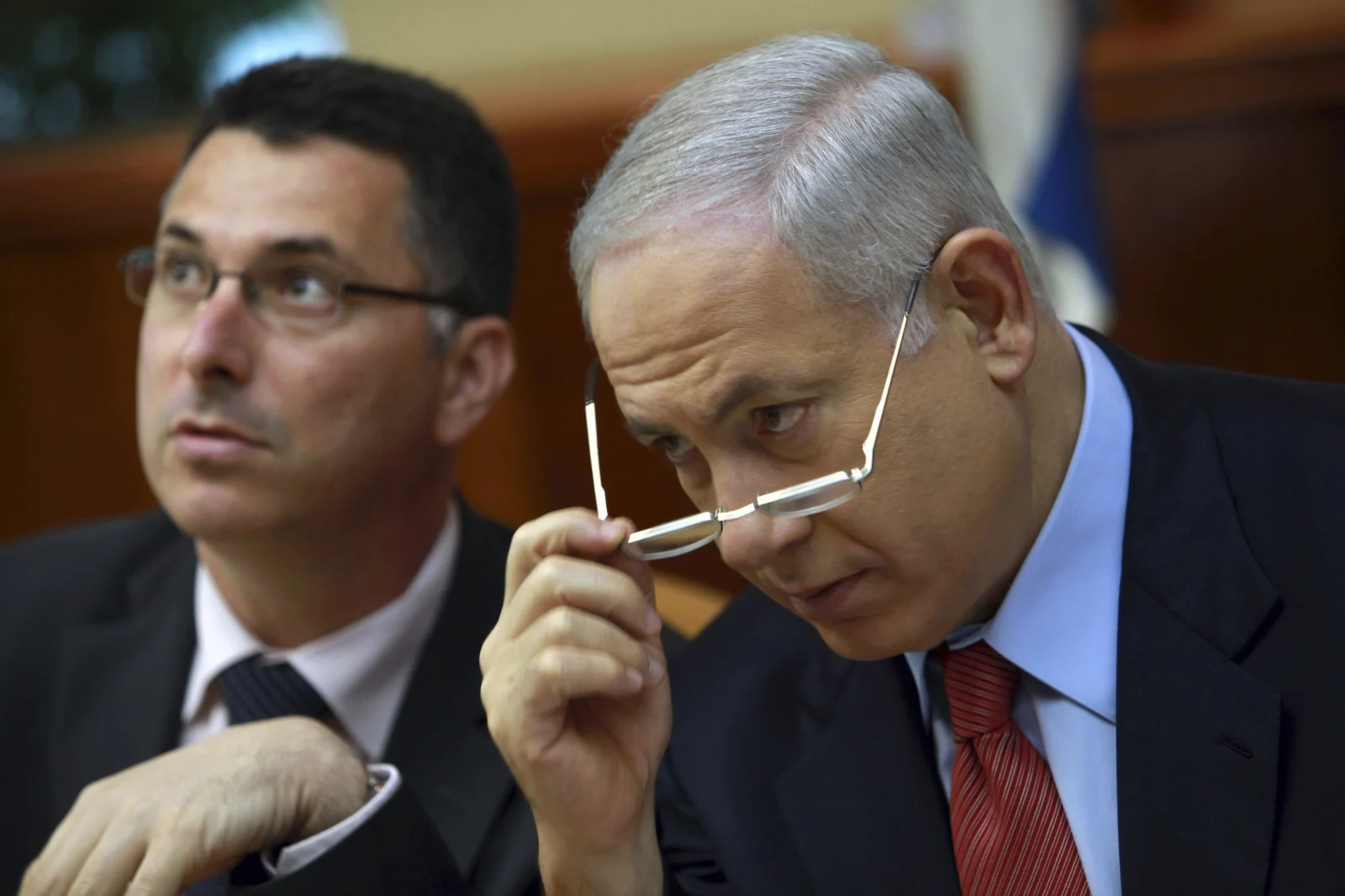 Netanyahu y Sa'ar