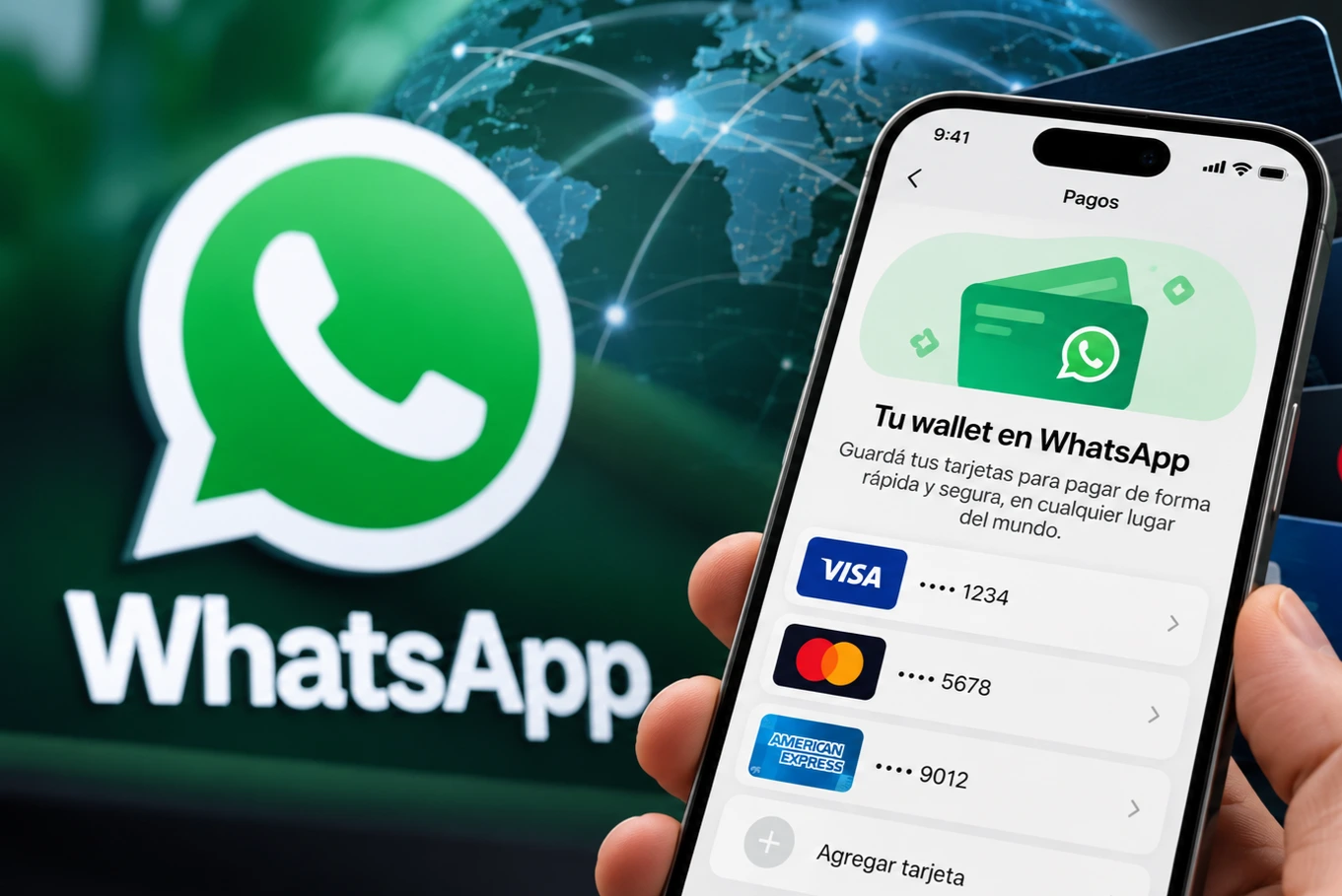 WhatsApp prepara un gestor de pagos global para guardar tarjetas en Android e iOS