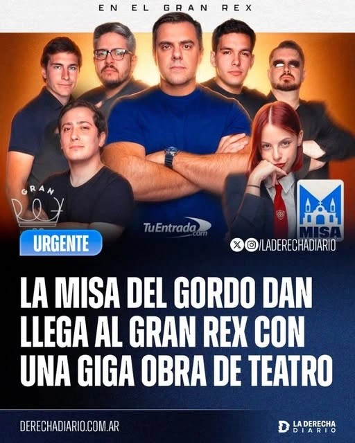 La Misa del Gordo Dan llega al Gran Rex.
