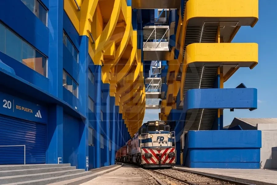 The train would pass through part of the new structure
