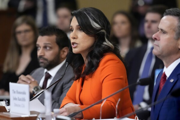 Tulsi Gabbard, jefa de los espías del gobierno estadounidense. 