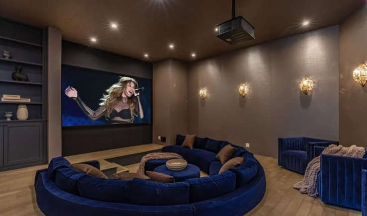 The movie theater in Selena's house