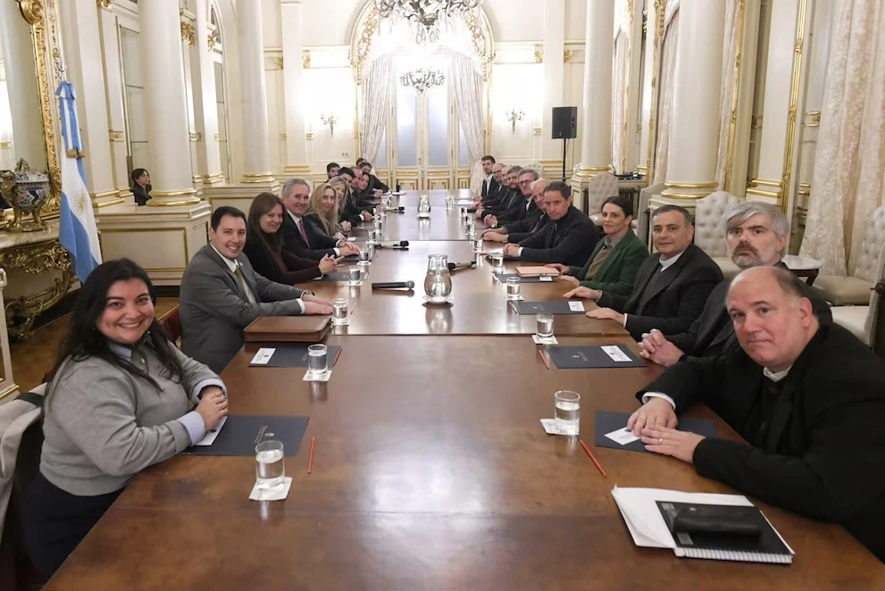 Photograph of the first official meeting