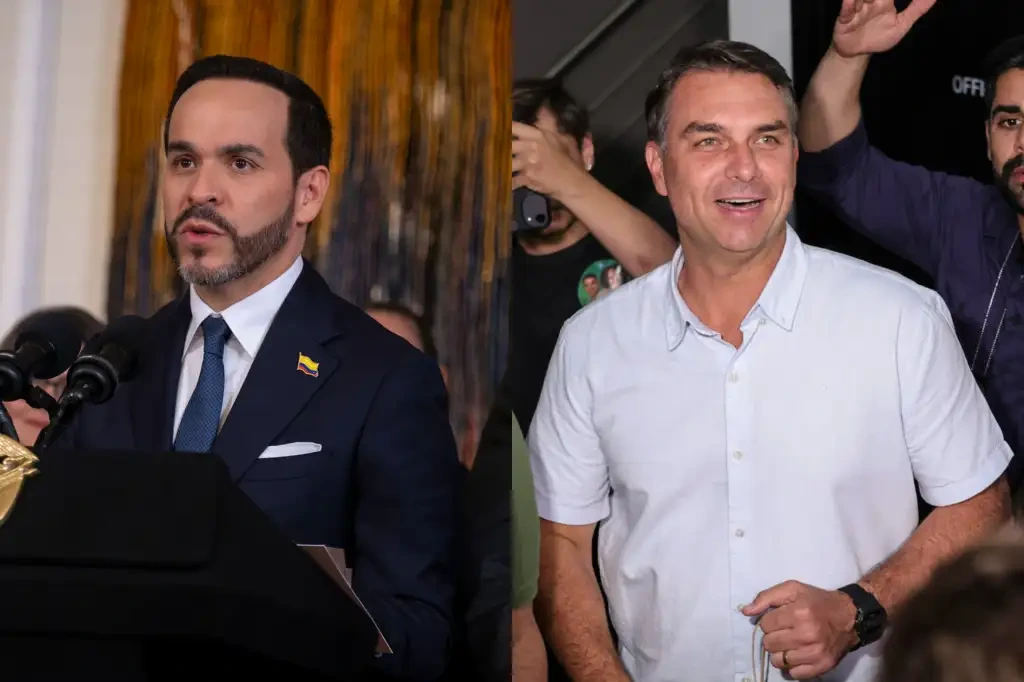 Flavio Bolsonaro y Abelardo de la Espriella.