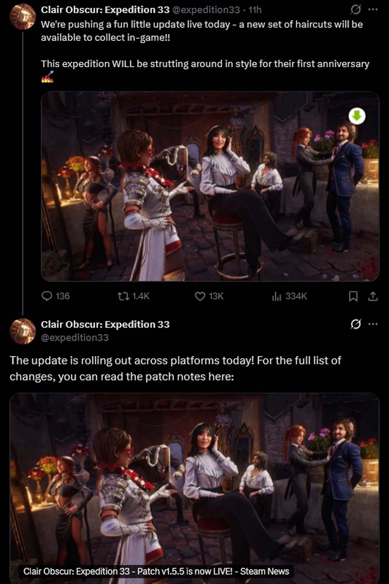 Qué incluye la actualización aniversario de Expedition 33