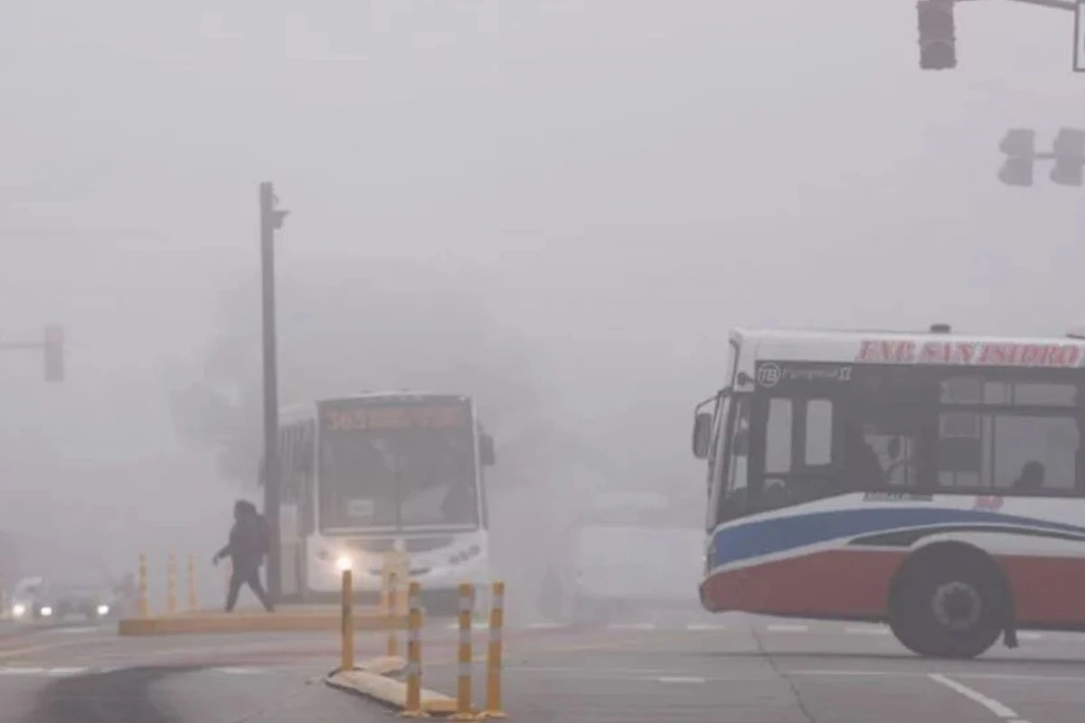 La mañana comenzó con cielo mayormente nublado y una mínima de 6°C