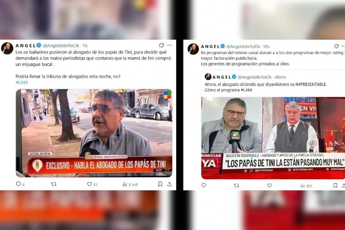 Qué dijo Ángel de Brito contra el abogado de los padres de Tini Stoessel