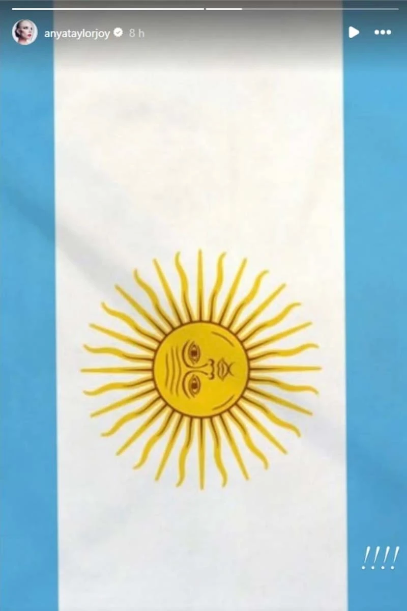 Qué publicó Anya Taylor-Joy tras el triunfo de Argentina