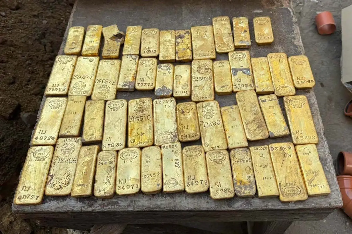 The gold was placed under the custody of the Belgian authorities