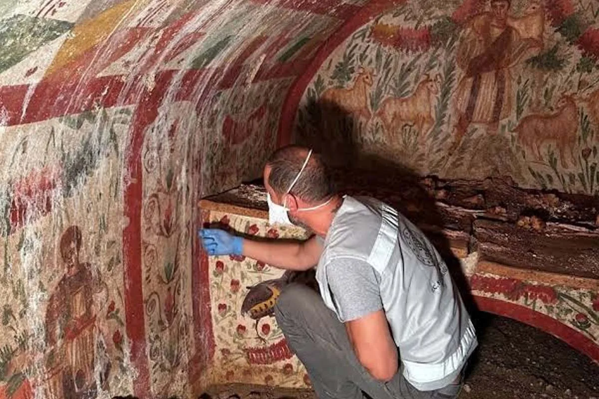Cómo es la antigua imagen de Jesús descubierta en Turquía