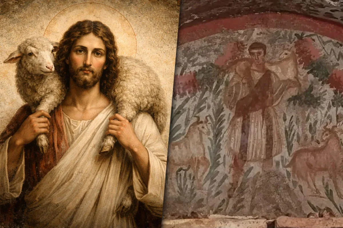 Hallaron en Turquía una tumba de 1800 años con una antigua imagen de Jesús
