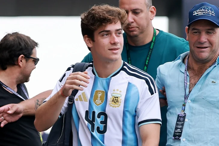 Franco Colapinto dreams of traveling to the World Cup to support the National Team: 'I will try to go to a game'