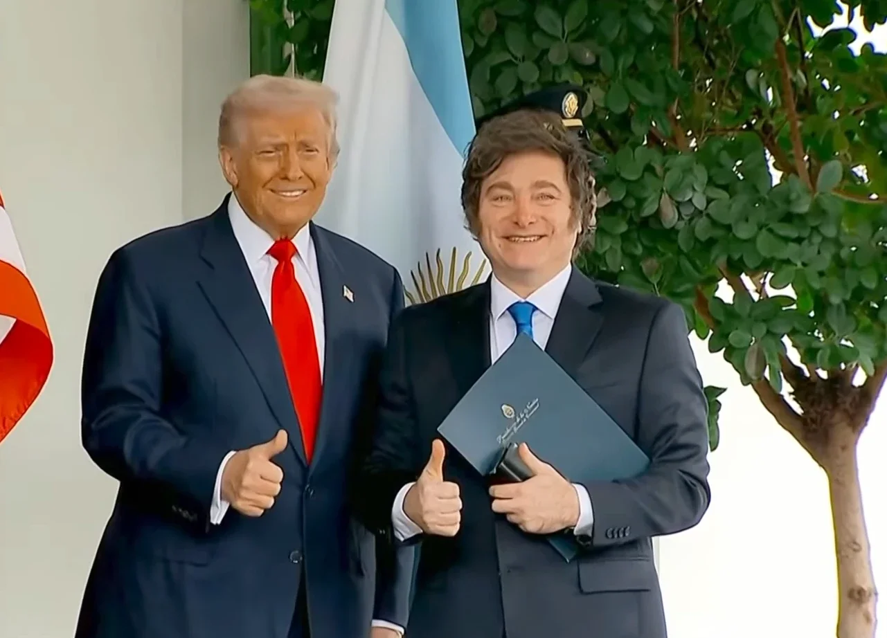 Javier Milei y Donald Trump.