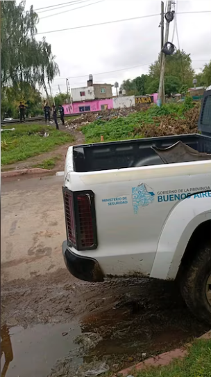 Zona donde encontraron al feto en José C. Paz 