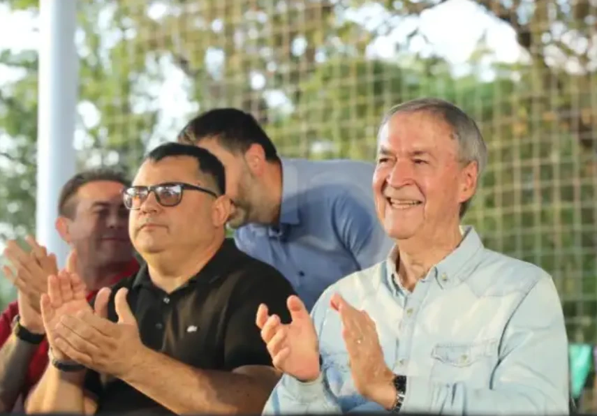 Kito Romero participó el año pasado en la inauguración del Polideportivo Cuti Romero junto a Juan Schiaretti