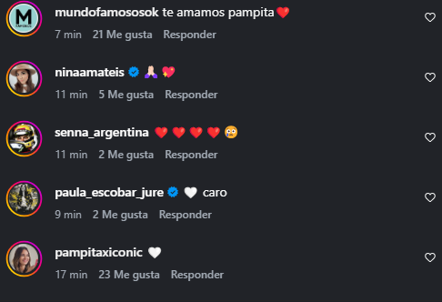 Reacciones en redes sociales