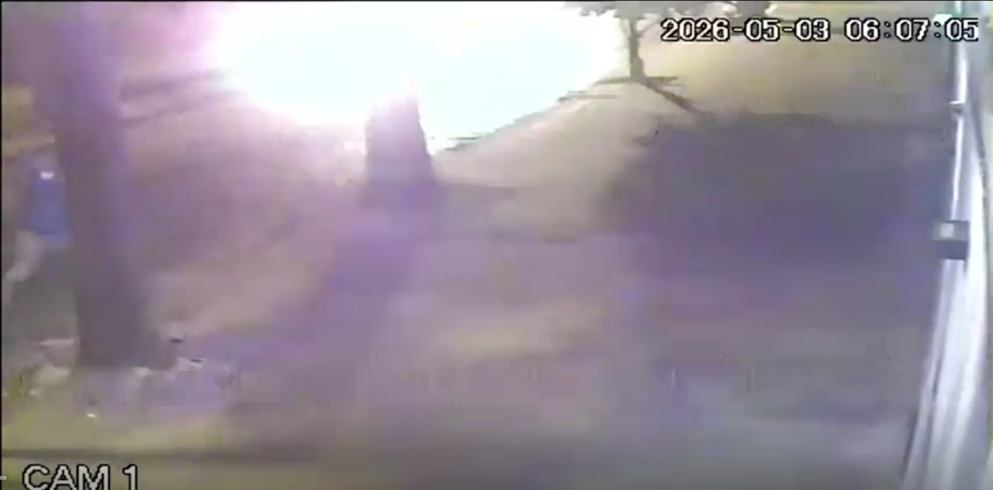 Imagen tomada desde una cámara de seguridad
