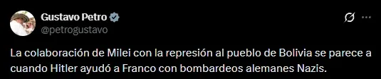 El mensaje de Gustavo Petro.