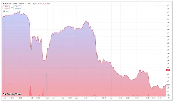 Ultimo golpe al fondo, una caída adicional del 10%, de USD 4,71 a USD 4,26.
