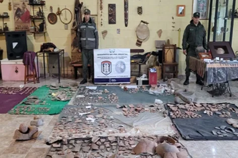 Gendarmería incautó una invaluable colección de restos arqueológicos en Punilla