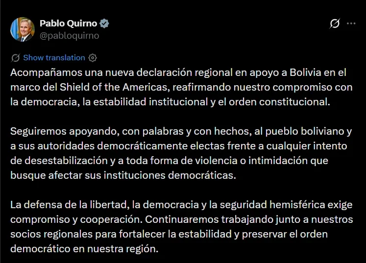 Pablo Quirno en X: