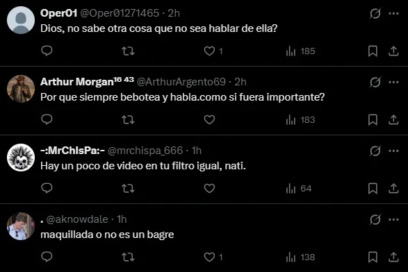 Las reacciones en redes sociales