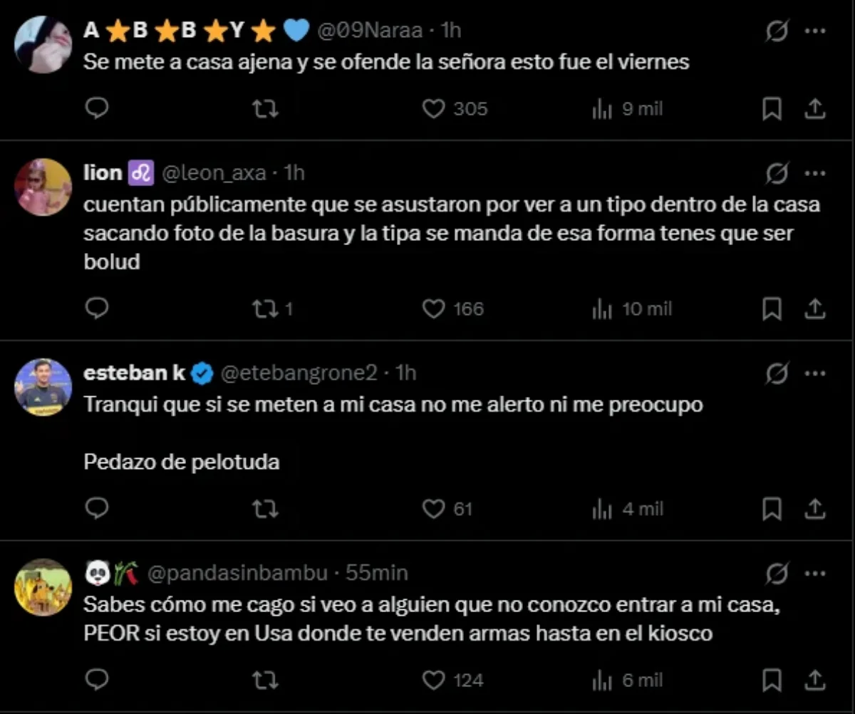 Las reacciones en redes sociales