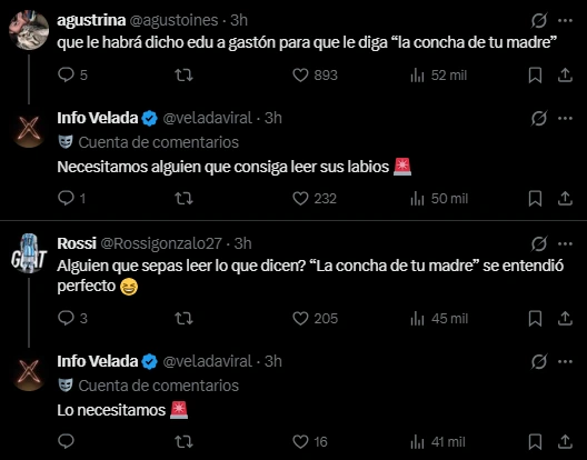 Las reacciones al comentario de Gastón Edul