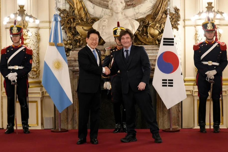 Javier Milei recibió al Presidente de Corea del Sur, Lee Jae-Myung en la Casa Rosada