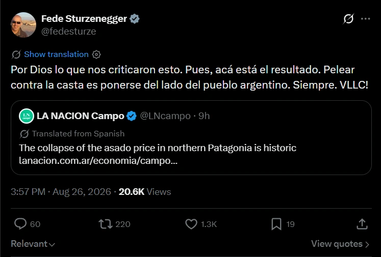 Federico Sturzenegger en X: