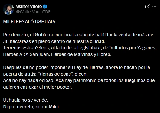 El mensaje de Vuoto.