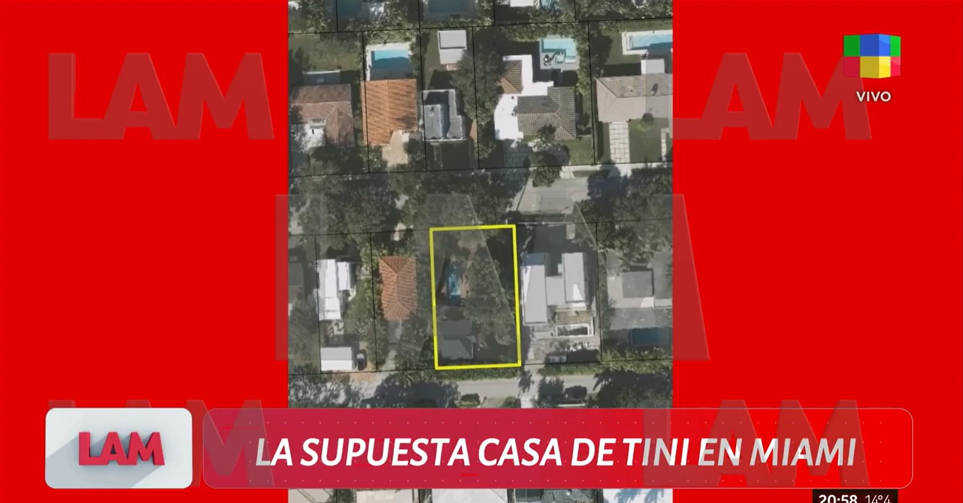 La casa que la familia de Tini se quedó en Miami
