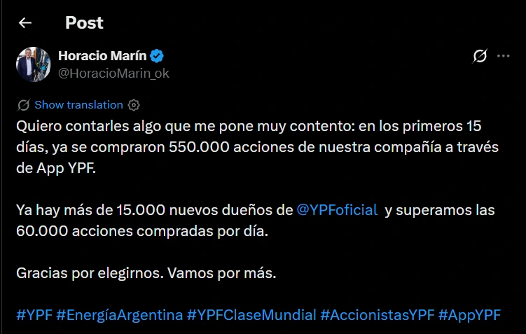 Horacio Marín on X: