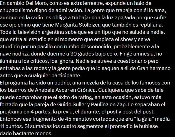 Las criticas a Santiago del Moro