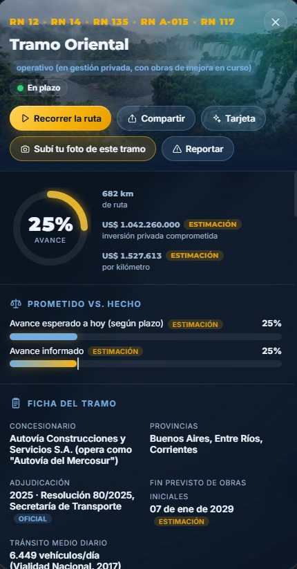 La página web.