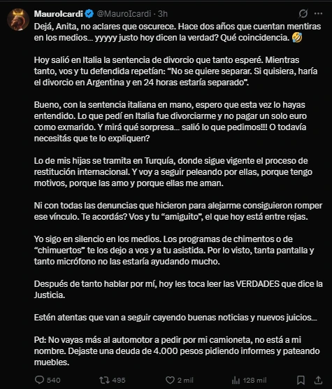 Mauro Icardi contraataca