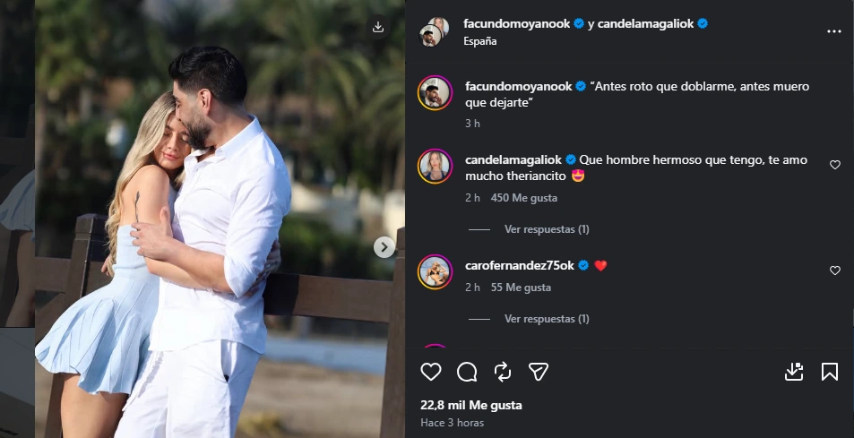 Facundo Moyano y Candela Arizaga