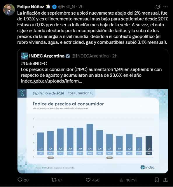 Felipe Núñez puso contexto a los números.