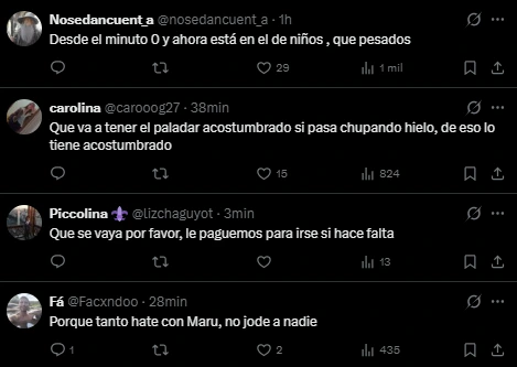 Las reacciones en X