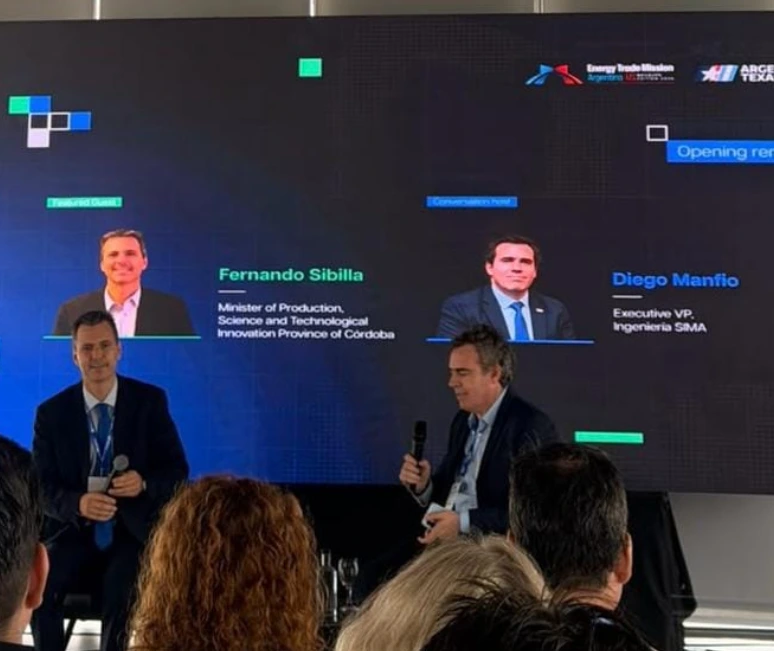 El ministro de Producción, Ciencia e Innovación Tecnológica de Córdoba, Fernando Sibilla, estuvo a cargo de la alocución de apertura del evento