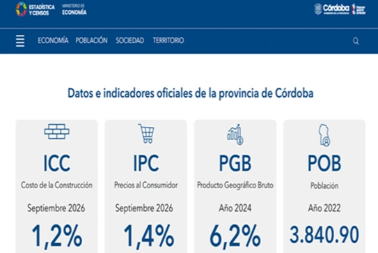 Un portal actualizado facilita el acceso a la información estadística de Córdoba