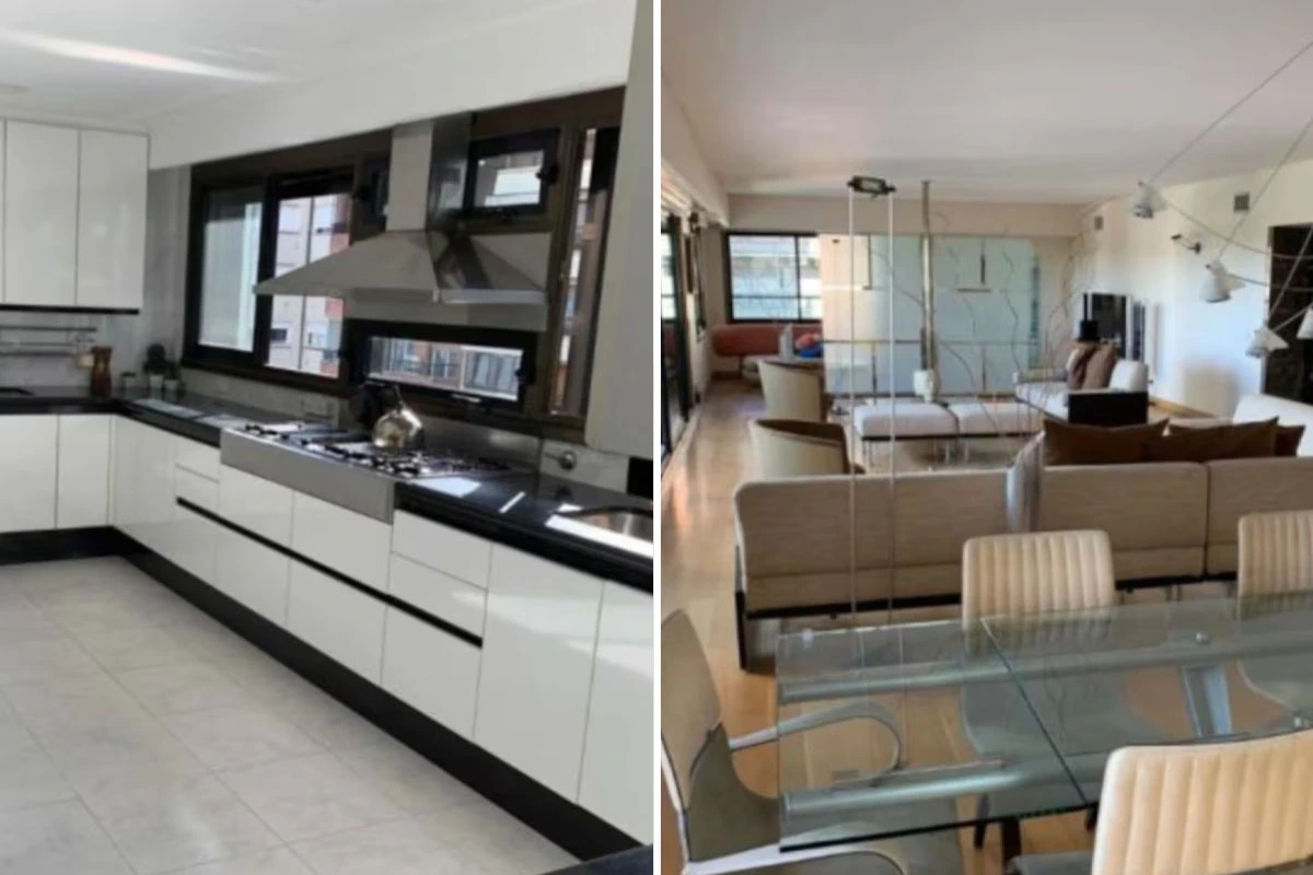 Un living comedor luminoso y conectado con el exterior