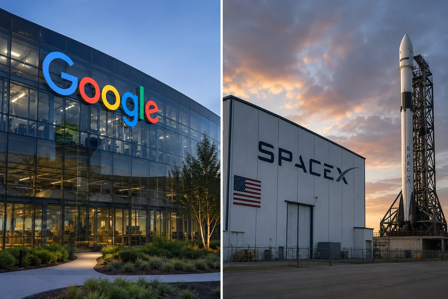 Google considera asociarse con SpaceX para centros de datos orbitales